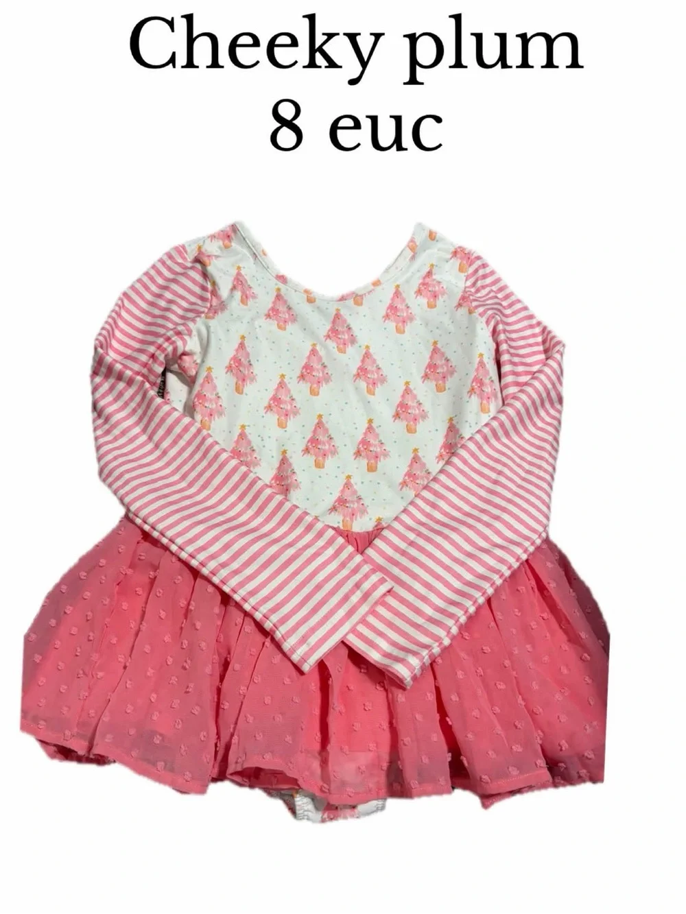 Cheeky plum pink Christmas tree leotard
